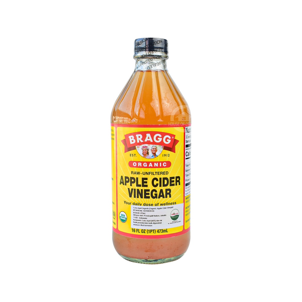 BRAGG Organic Apple Cider Vinegar ( Cuka Apel ) 473 ml