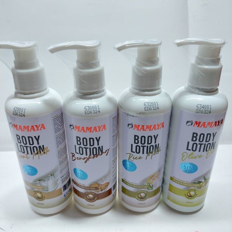 Mamaya Body Lotion Goats Milk/Rice/Zaitun/Bengkuang 250ml