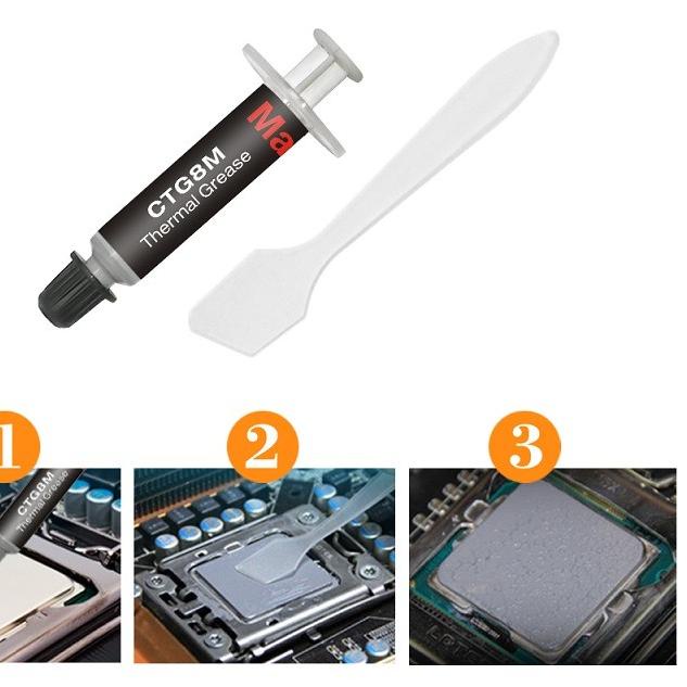 ➱ MaxTor CTG8 Cooling Paste Thermal 1 Gram Thermal Compound Thermal Paste 1g Thermal Paste 1gram ✤