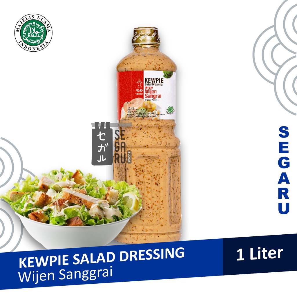 KEWPIE Salad Dressing Roasted Sesame Wijen Sangrai 1 Liter