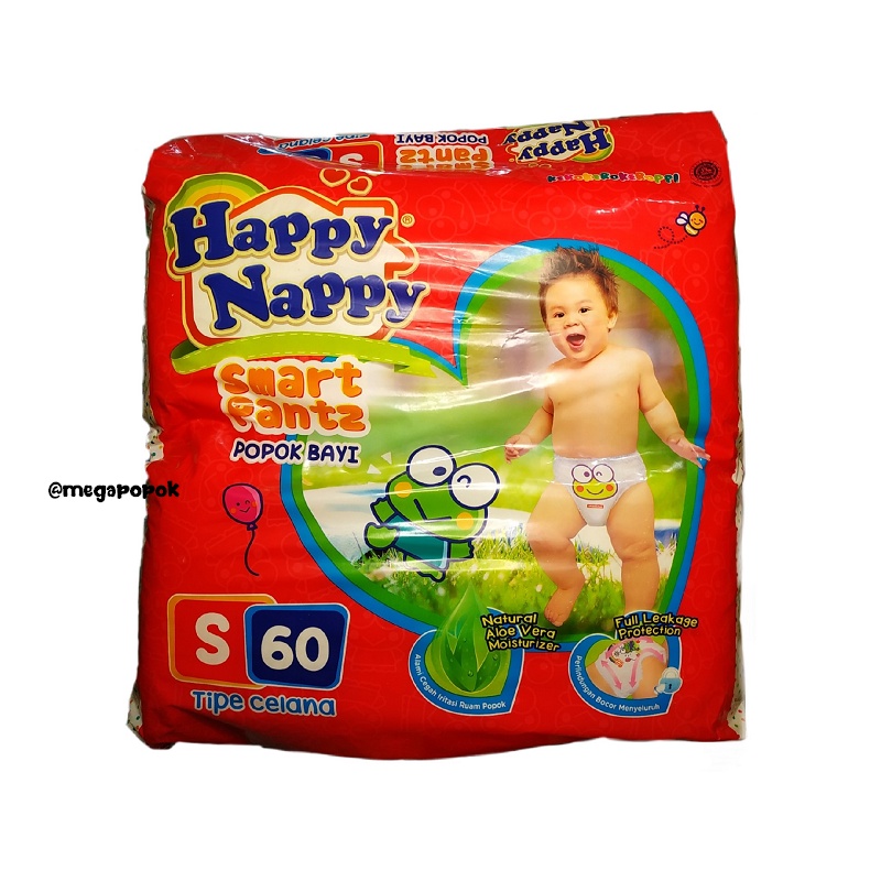 Happy Nappy Smart Pantz S60/M54/L48/XL44/XXL36/megapopok