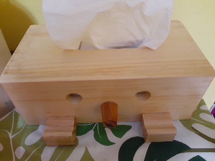 Kotak Tissue Kayu Pinokio - Tempat Tisu Kayu - Box Tissue Unik