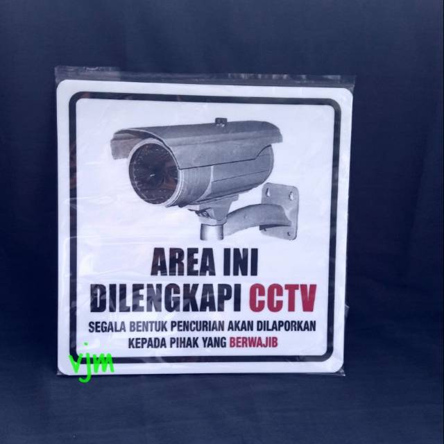 

Acrylic AREA INI DILENGKAPI CCTV (20x20cm)