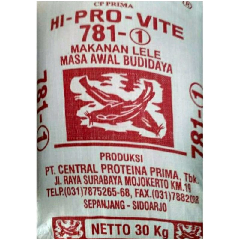 HI PRO VIT 781-1 781-2 781-3 10 kg pelet ikan lele