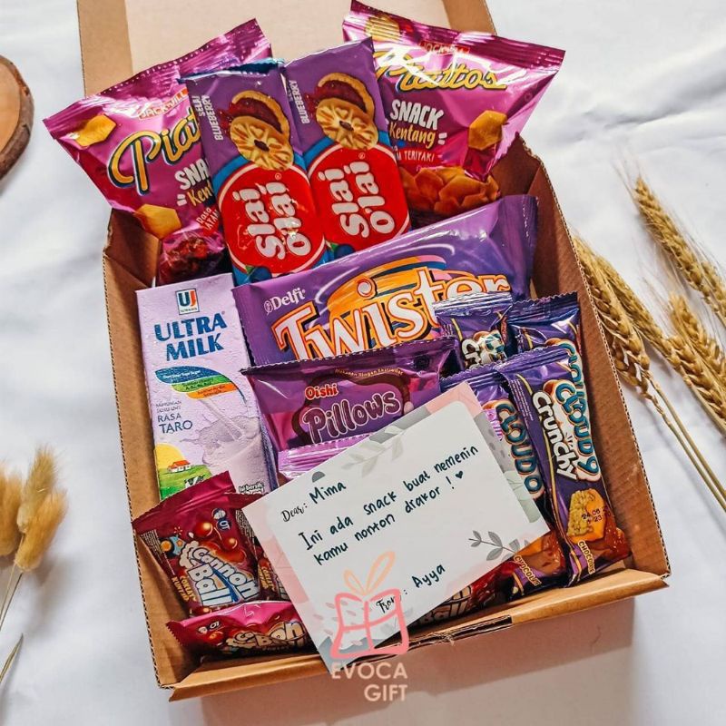 

KADO / KADO ULTAH / HAMPERS / HAMPERS MAKANAN / GIFTBOX UNGU SERIES