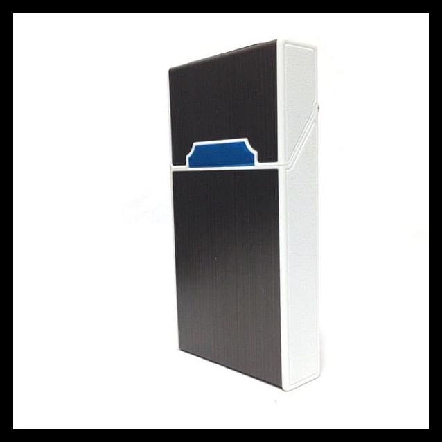 Tempat Kotak Rokok Matches Elektrik Usb 9452 Besar - Black