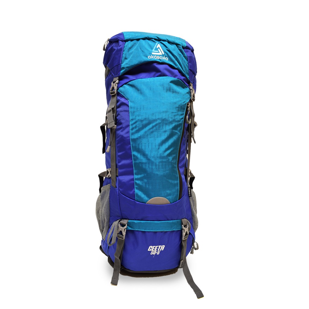 Tas Carrier | Hiking Backpack | Cheeta Akasaka 50+5 L (Light Blue)