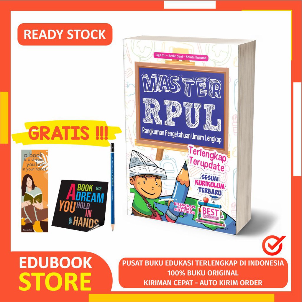 

BUKU MASTER RPUL 100% ORIGINAL - C KLIK MEDIA - BONUS BOOKMARK, PENSIL 2B, STIKER