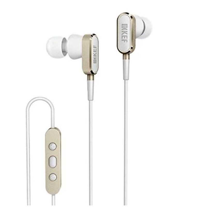 KEF M100 Hi-Fi In-Ear Headphones - Gold