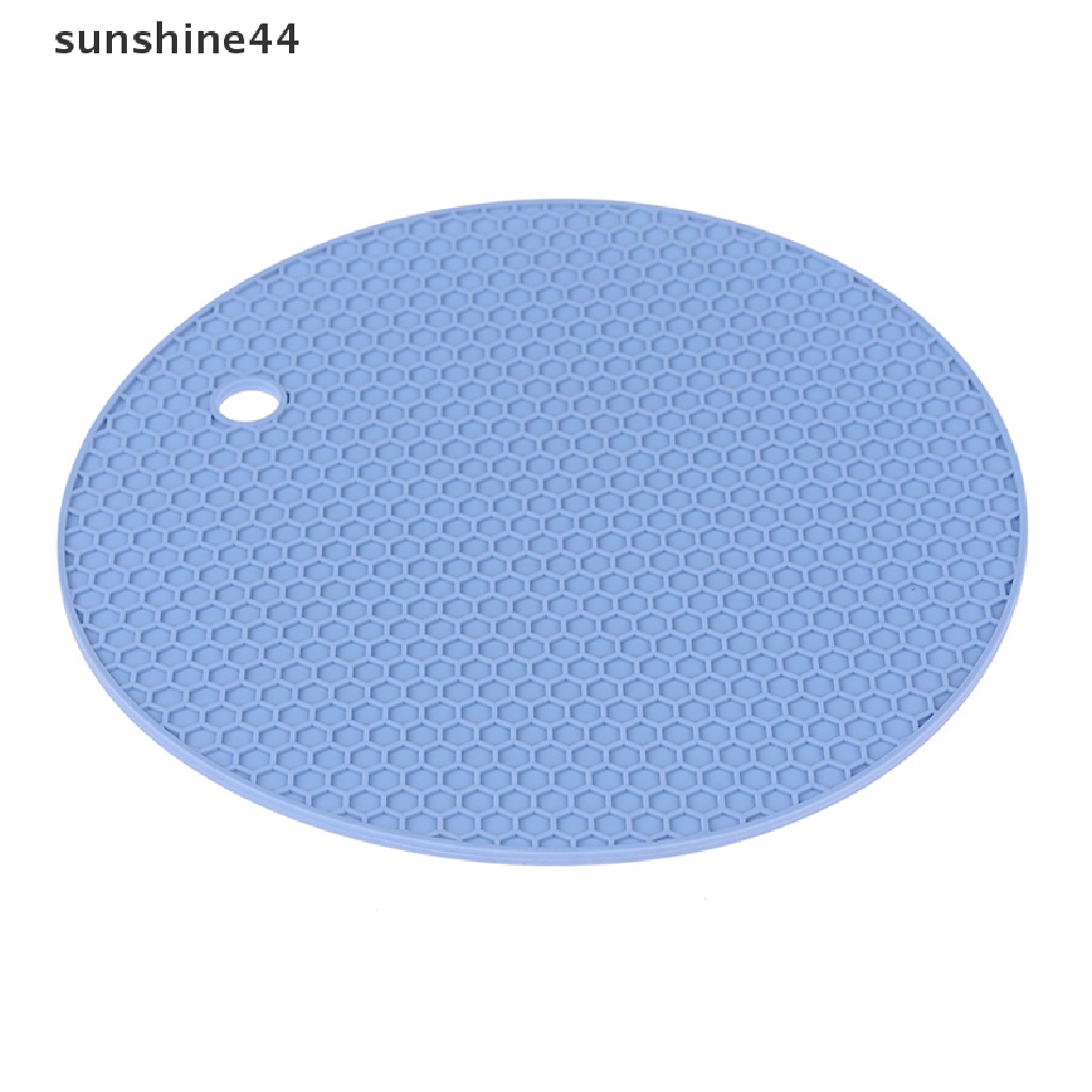 Sunshine 1PC Alas Piring / Wadah Makanan Dengan Bahan Silikon Non-slip Dan Tahan Panas  .