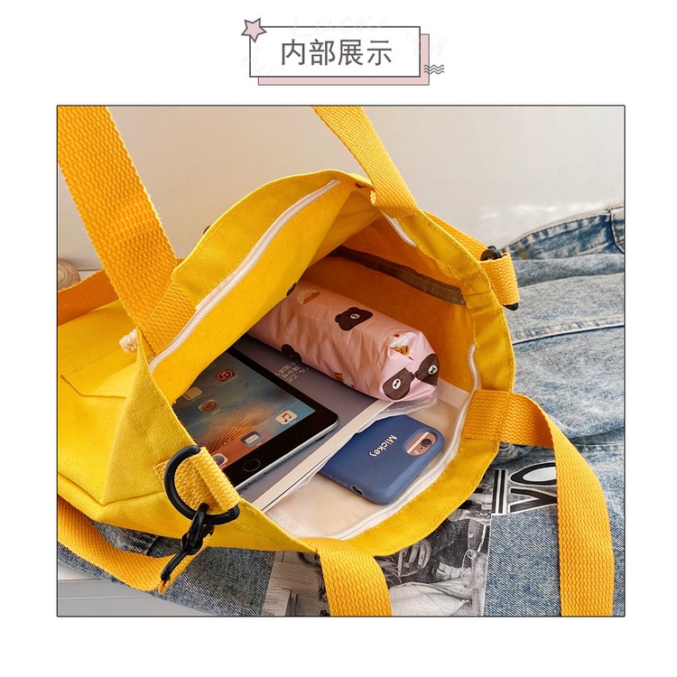 [littlecrab] Tote Bag Beruang Lucu Teddy Bear Unisex Totebag Timbul Unik Resleting Berkualitas Tas Tote Kuliah Sekolah Big Capacity Korean Style