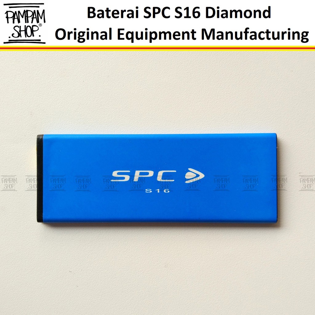 Baterai SPC S16 Diamond Original OEM Batre Batrai Battery S 16 Ori HP Diamon