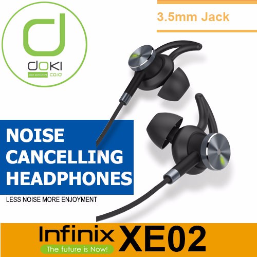 infinix xe02 noise cancelling earphone
