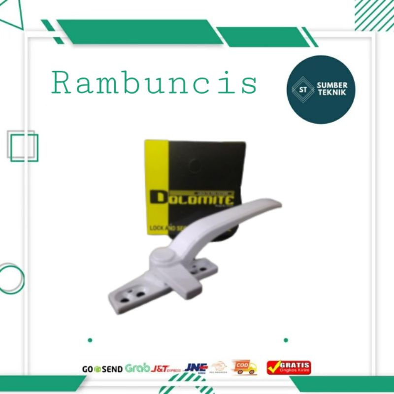 Kunci/Tarikan/Handle/Rambuncis Gagang Jendela Dolomite