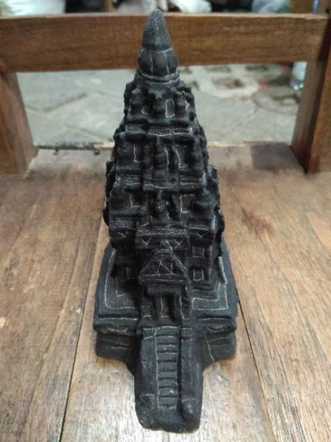 TERMURAH! MINIATUR CANDI PRAMBANAN SATU PINTU 14x9x6,5 cm BAHAN BATU - DEKORASI SOUVENIR PAJANGAN