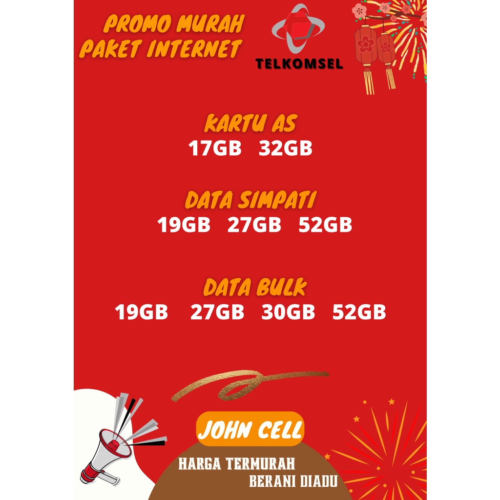 [PROMO MURAH] PAKET DATA INTERNET KUOTA TELKOMSEL SIMPATI AS LOOP OMG