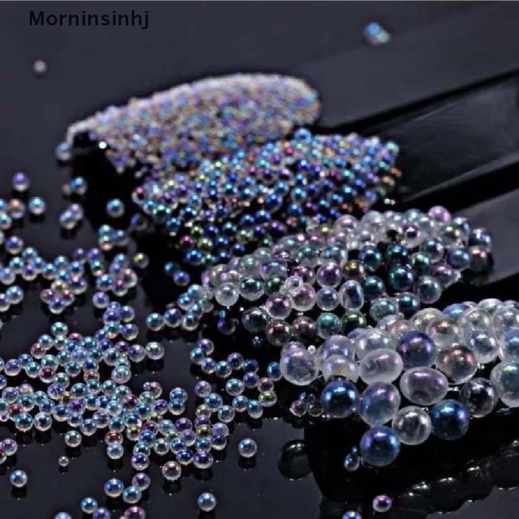 Mornin Manik-Manik Bola Bubble Mini 10g/Pack Kaca Mungil UV Filling Resin Aneka DIY Nail id