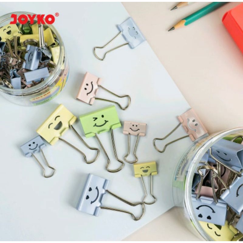 

Klip kertas Smile Binder Clip Aesthetic Pastel