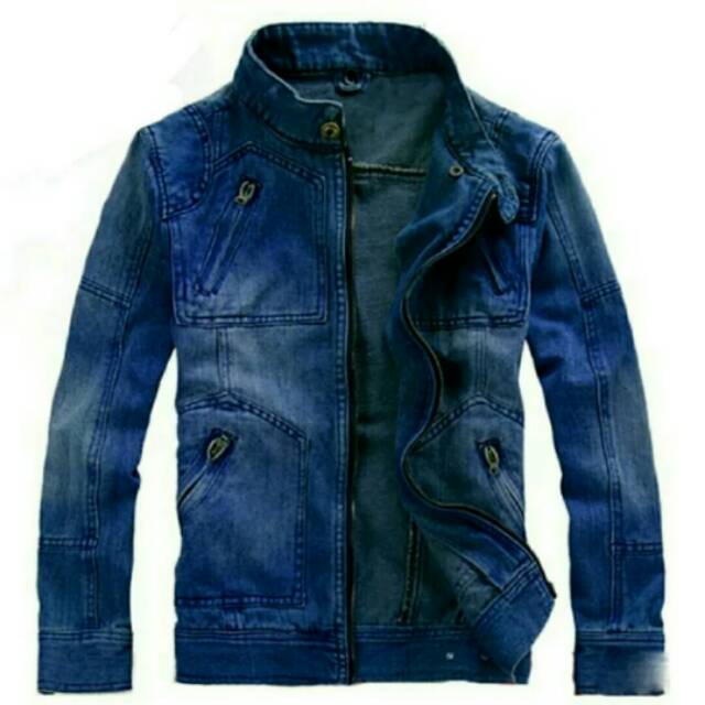 Jaket Jeans Ikoo Jaket Pria Jeans Bomber Jeans Jaket Bomber