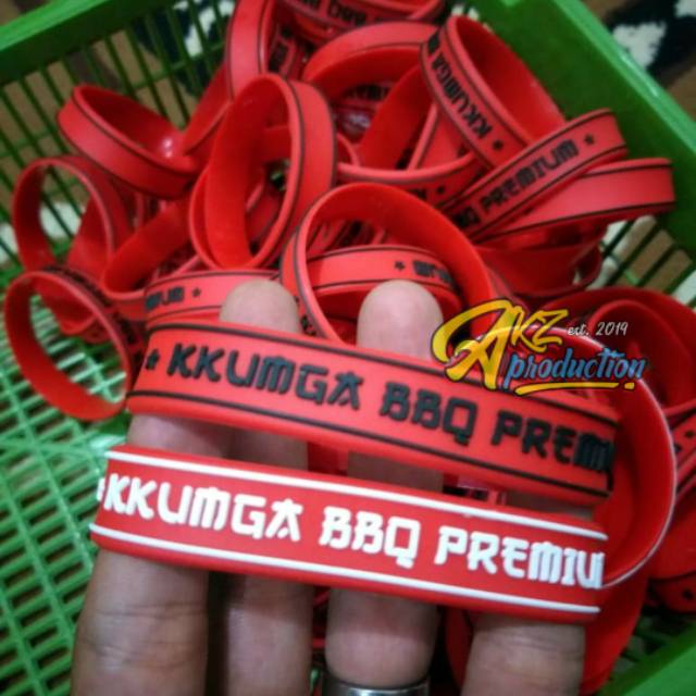 Custom gelang karet termurah Gelang karet komunitas custom