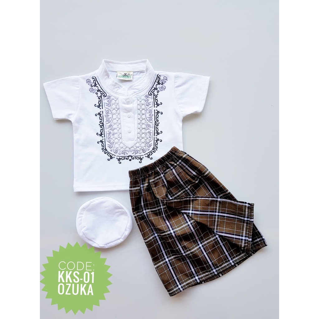 Ozuka GROSIR Baju Koko Anak Bayi Muslim Bayi Laki Laki SNI per 6 pcs