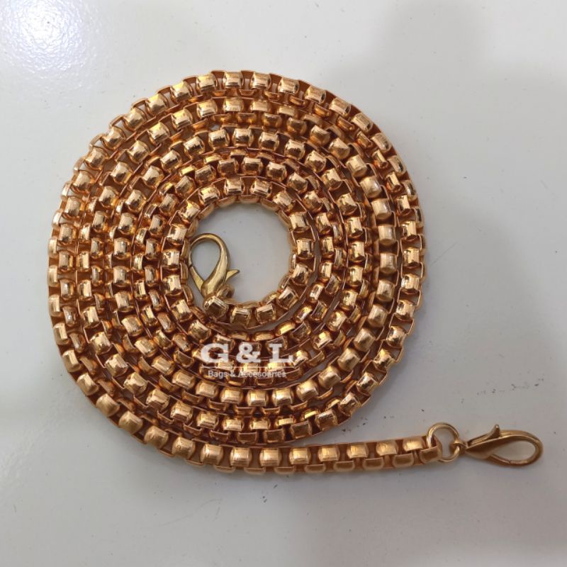 Tali tas Rantai Besi Strap ada pengaitnya/Tali Rantai Tas Selempang