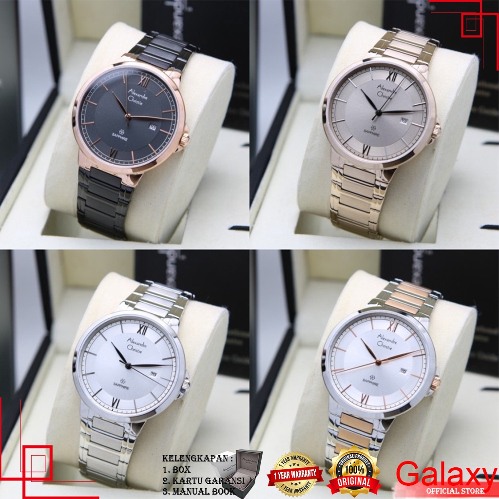 ALEXANDRE CHRISTIE PRIA ORIGINAL JAM TANGAN ALEXANDRE CHRISTIE PRIA JAM ALEXANDRE CHRISTIE AC 8537 A