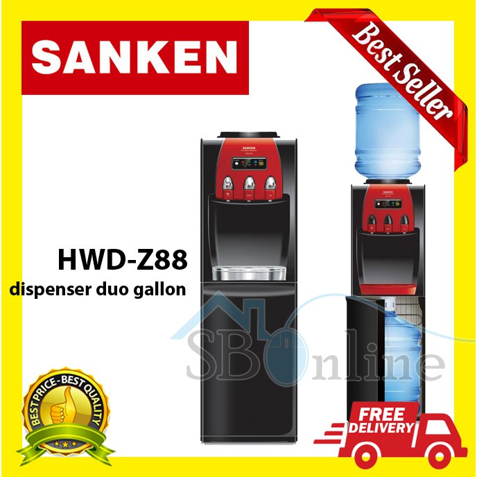 Sanken Dispenser Duo Galon HWD Z88 Galon Atas dan Bawah