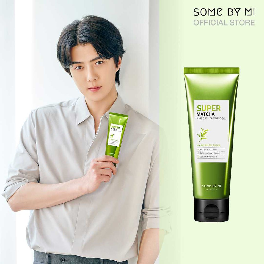 BPOM SOME BY MI Super Matcha Pore Clean Cleansing Gel 100ml somebymi