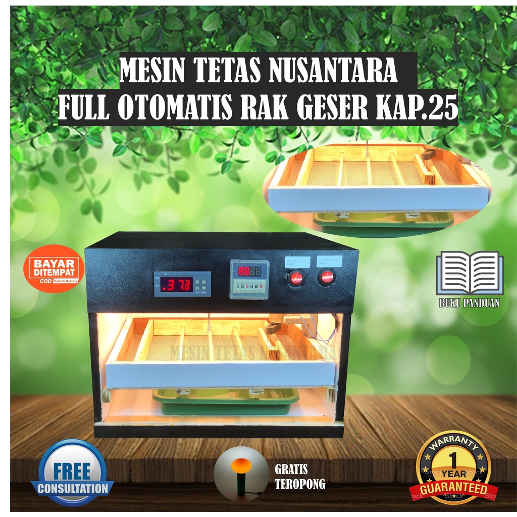 Mesin Tetas Telur Full Otomatis Sistem Rak Geser Kap 25 Mesin Tetas Nusantara