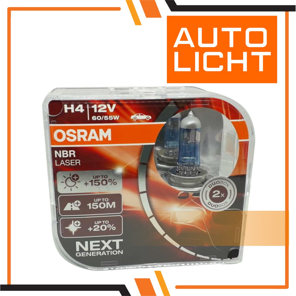  Lampu  Mobil  H4 NBR  Laser  Next Generation Osram  H4 NBR  