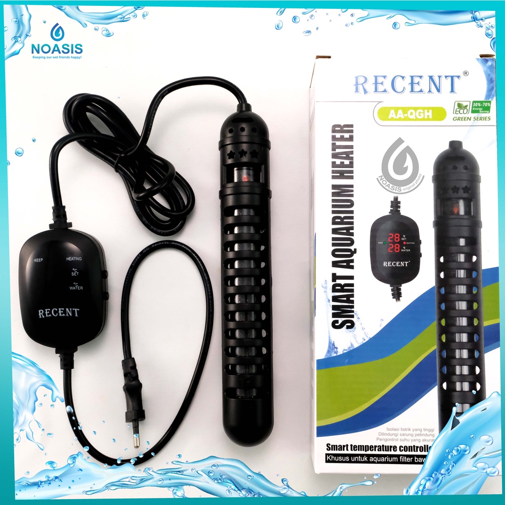 HEATER SMART AQUARIUM AA QGH 300 WATT REMOTE PENGONTROL SUHU AA-QGH