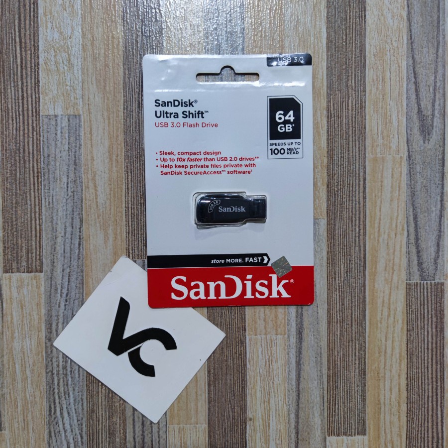 SANDISK FLASHDISK 64GB ULTRA SHIFT USB 3.0 FLASH DISK 64 GB CZ410 USB3.0