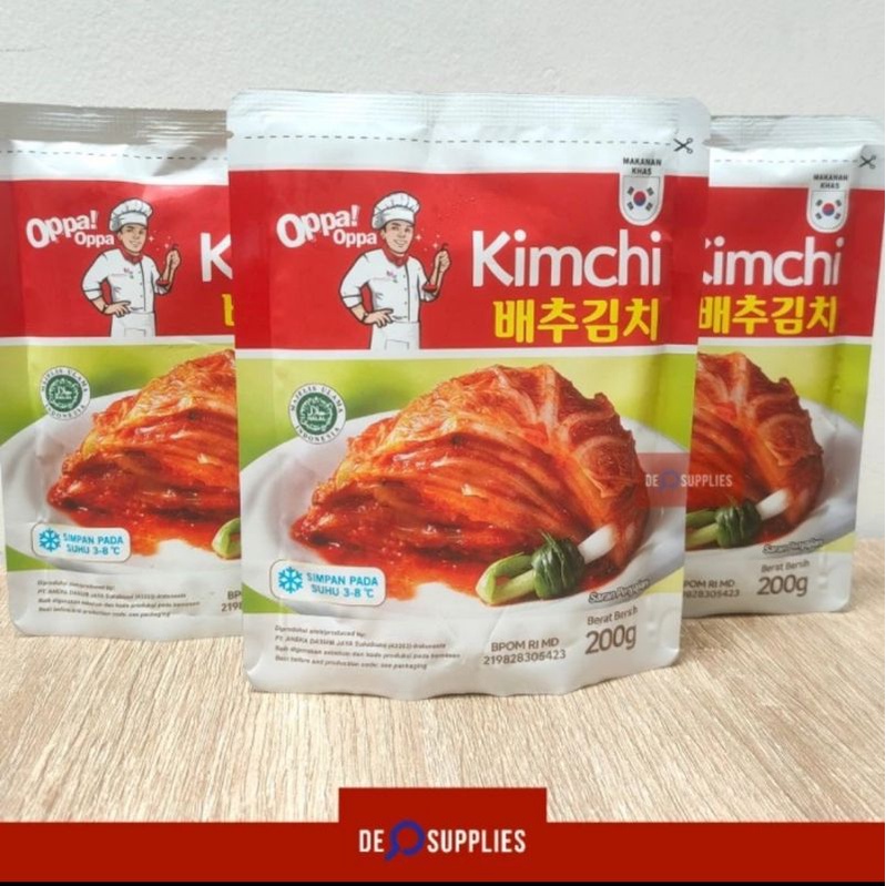 

Kimchi OPPA Korea 200gr - Kimci Sawi Fresh Lobak Halal Jjigae