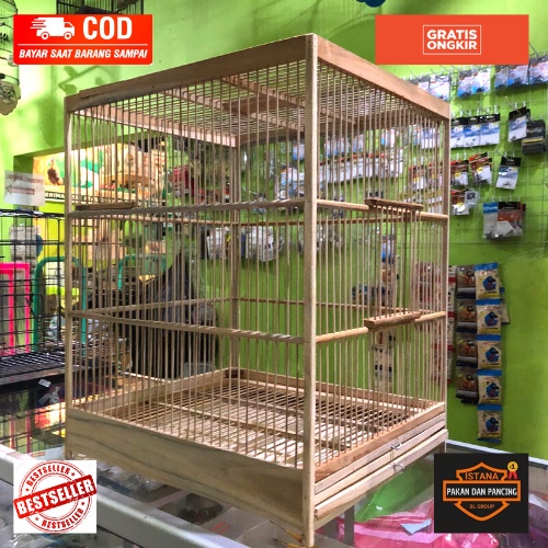 KANDANG SANGKAR KENARI KAYU KUALITAS SUPER