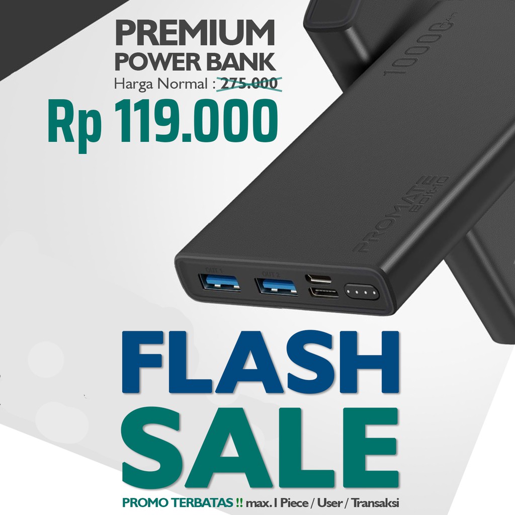 Power Bank Fast Wireless QI Powerbank Quick Charge Charging Murah Android Samsung Vivo Oppo PROMATE