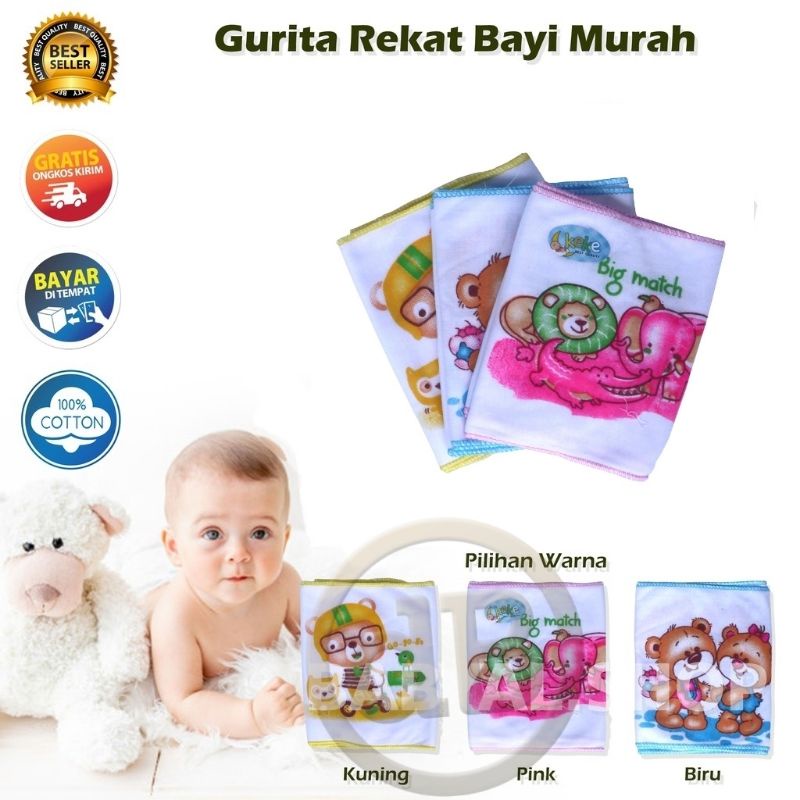 Gurita Tali Bayi Motif Karakter Gurita Bayi Tali Ikat Perlengkapan Bayi Baru Lahir Murah Newborn