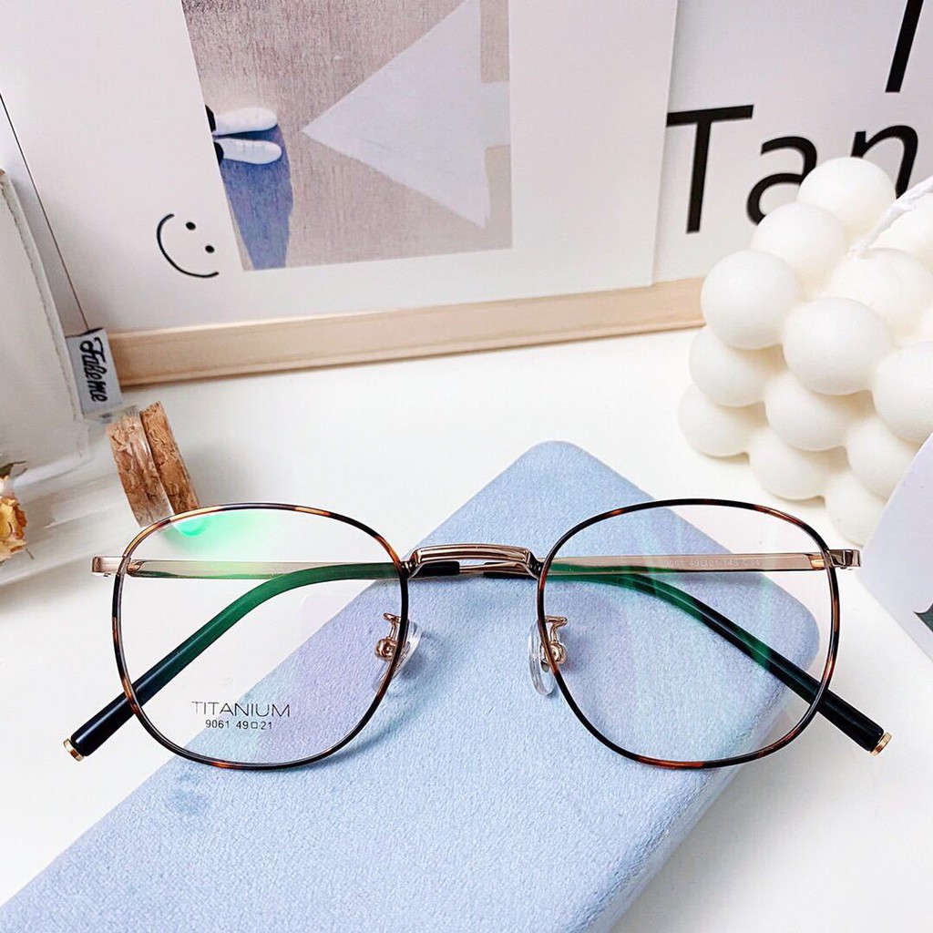 (FY) Kacamata import murah kacamata Frame Anti Radiasi Metal Gaya Retro Untuk Pria Wanita