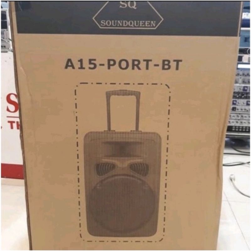 SPEAKER PORTABLE SOUNDQUEEN 15 INCH A15 PORT SQ ORIGINAL MURAH