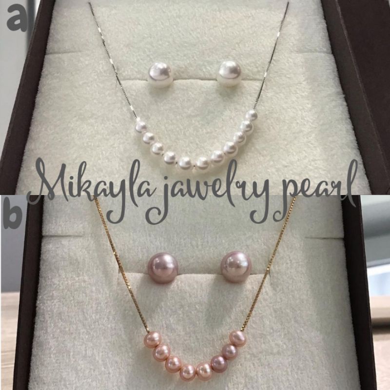 Mutiara lombok asli|Mutiara asli bersertifikat|Kalung mutiara|Set mutiara lombok|Mutiara asli tawar