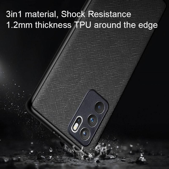 OPPO RENO 6 5G / RENO 6 PRO 5G SOFT CASE CANVAS CROSS PATTERN