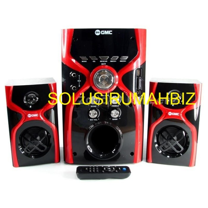 speaker GMC 887F BT Usb SD card fm radio mic karaoke 887 F SOUND