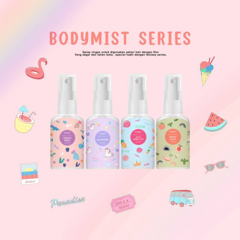 ❤️NATUREUS❤️ BODY MIST Geamoore BPOM - Terlaris [MALANG]