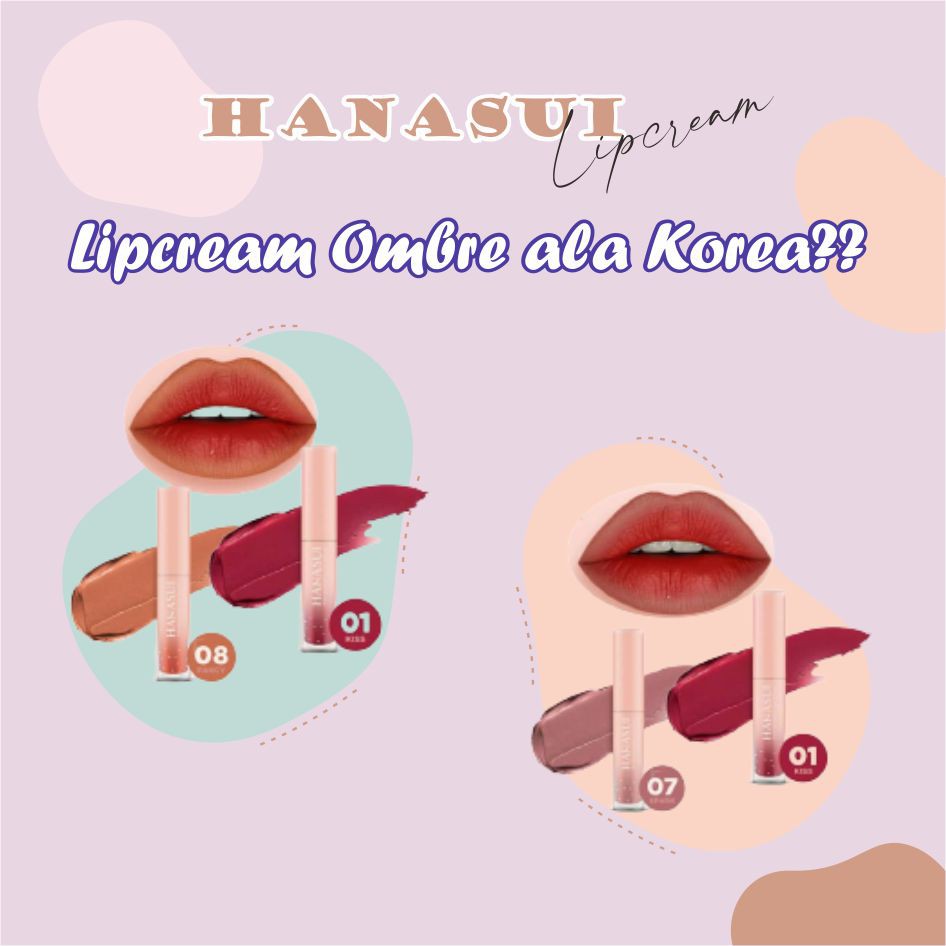 Hanasui Mattedorable Lip Cream | Matte Dorable LipCream Lipstick Cair Mate Hanasui | BOBA EDITION