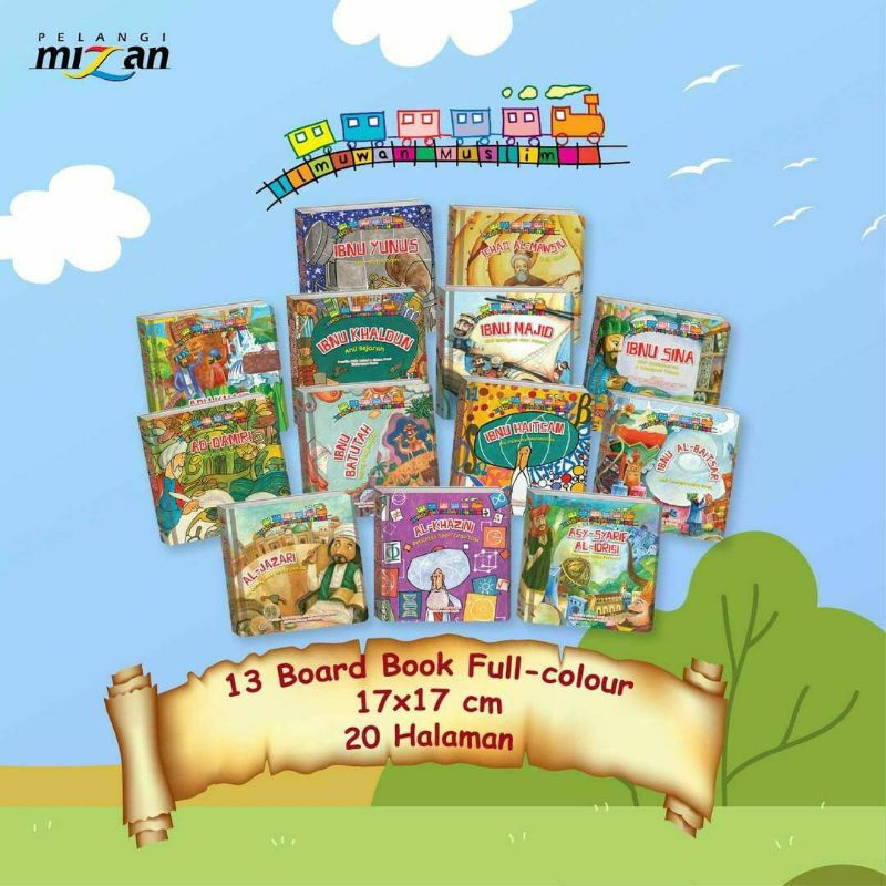 Paket Buku Cerita Bayi dan Anak Ilmuwan Muslim Boardbook