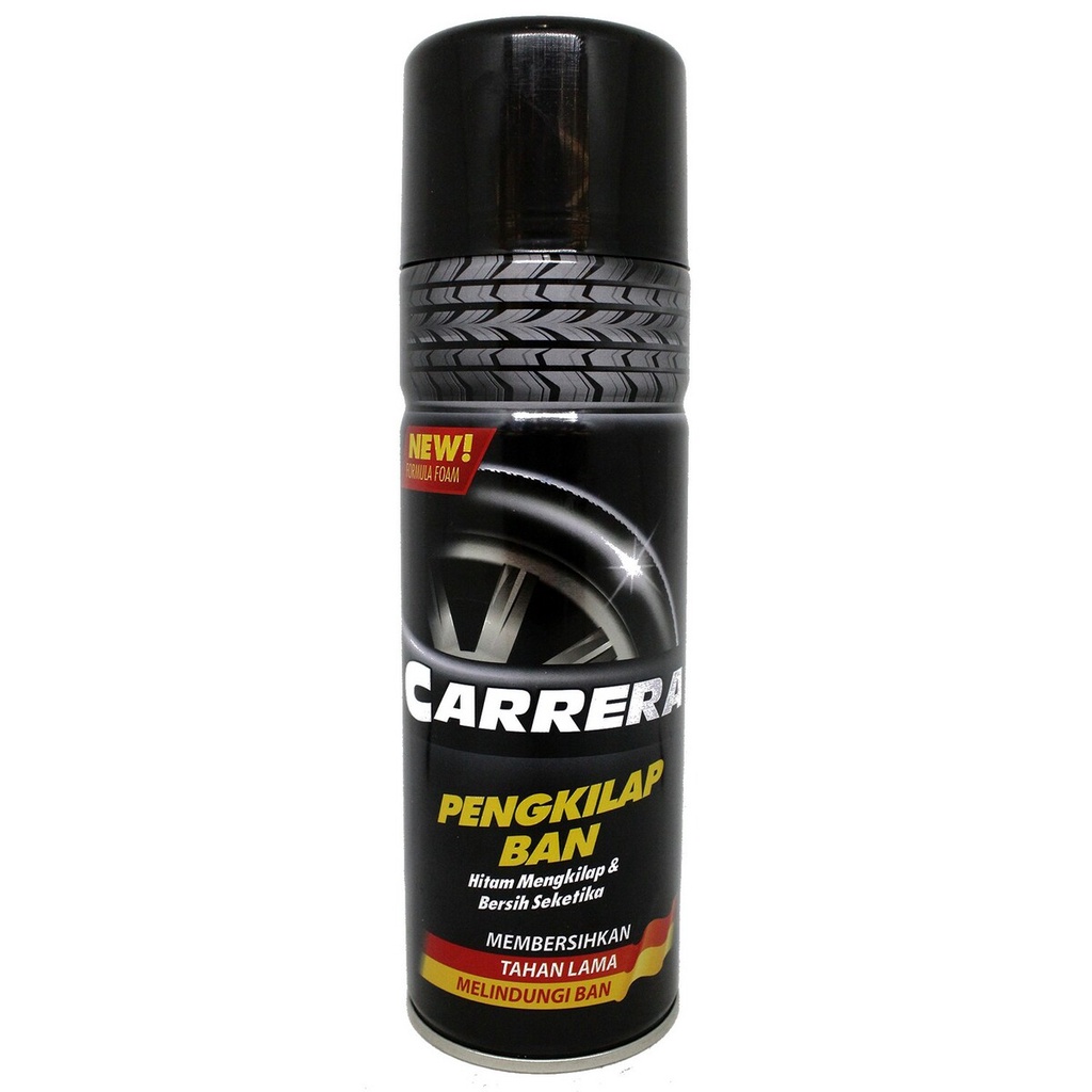 CRR PENGKILAP BAN Semir Ban Pengkilap Ban Motor Mobil Carrera Foam Germany Formula 400Ml