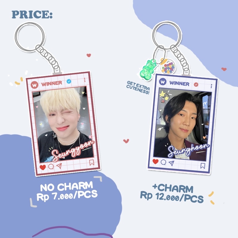 WINNER KEYRING BOL.2 KEYCHAIN CHARM GANTUNGAN KUNCI INNER CIRCLE