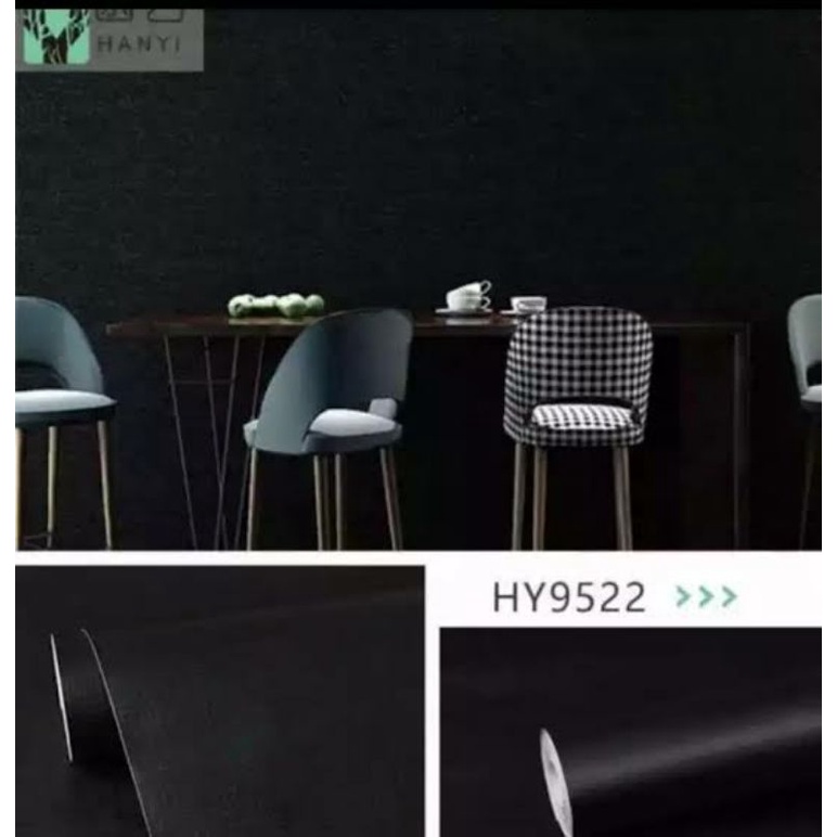 Stiker Skotlet Hitam Doff 120cm x 25cm