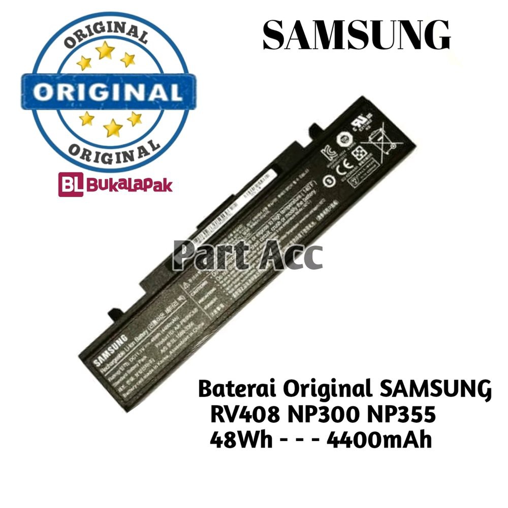 Original Baterai Samsung NP300 NP300E4X NP305 NP355 NP355E4X NP270 NP270E4V NP275 NP300 NP355 NT270E
