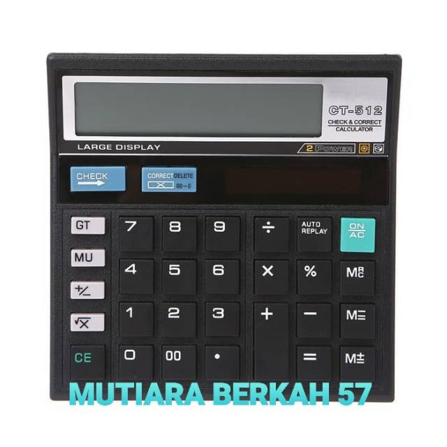 

Alat Menghitung Kalkulator Citizen CT-512 12Digit Check 2 Power Termurah